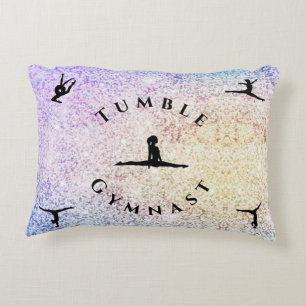 Girl Personalised Tumble Gymnast Gymnastics Pillow