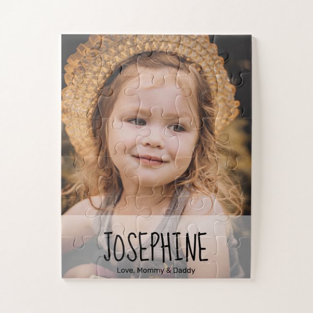 Girl Photo Gift Personalised Jigsaw Puzzle (Vertical)