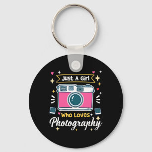 Girl Photography Key Ring