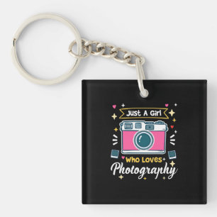 Girl Photography Key Ring