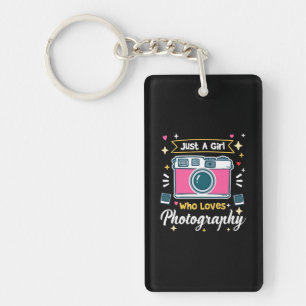 Girl Photography Key Ring
