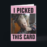 GIRL PICKING NOSE FUNNY BIRTHDAY CARDS<br><div class="desc">I PICKED THIS CARD JUST FOR YOU BIRTHDAY CARD..</div>