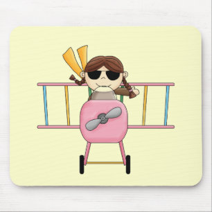 Girl Pilot T-shirts and Gifts Mouse Mat