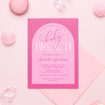 Girl Pink Baby Brunch Baby Shower Invitation<br><div class="desc">Celebrate the upcoming arrival of your little one with this fun Baby Brunch baby shower invitation. Adorned with a bold and beautiful pink colour palette, this invitation is perfect for a brunch-themed shower. The playful font and elegant design will capture the attention of your guests and set the tone for...</div>