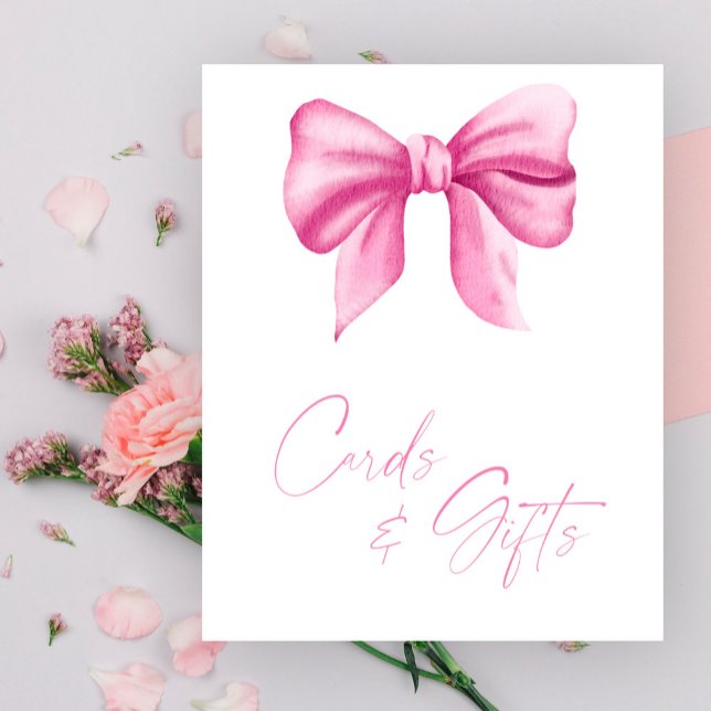 GIRL PINK BOW CARDS AND GIFTS POSTER (Creator Uploaded)
