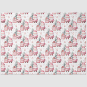 Girl Pink Christmas Santa Presents Tissue Paper
