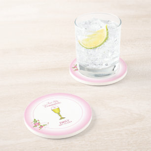 Girl Pink First Holy Communion, Chalice, Host, Ros Coaster