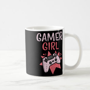Girl Pink Game Controller Cute Video Gaming Women Coffee Mug