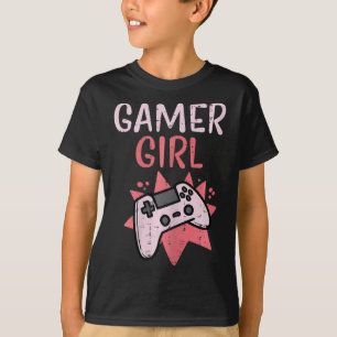 Girl Pink Game Controller Cute Video Gaming Women T-Shirt