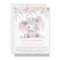 Girl Pink Grey Elephant Diamond Baby Shower