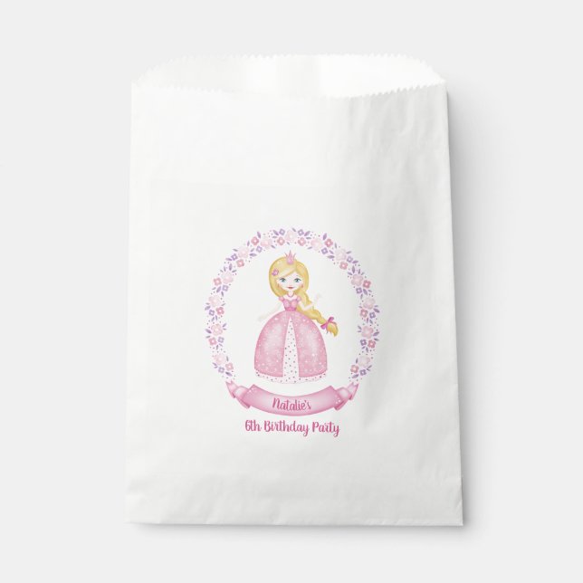 Girl Pink Party Favour Bag (Front)