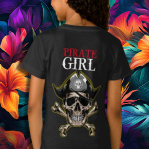 Girl PIRATE SKULL  T-Shirt