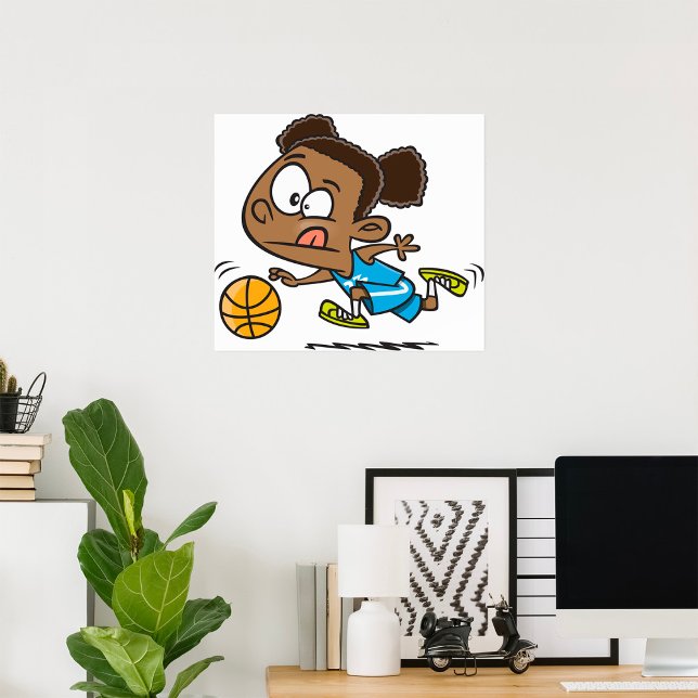 Girl Playing Basketball Poster (Creator Uploaded)