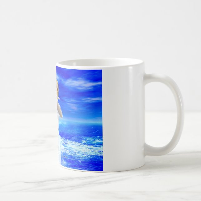 Girl Playing Flute Coffee Mug (Right)