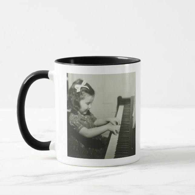 Girl Playing Piano Mug (Left)