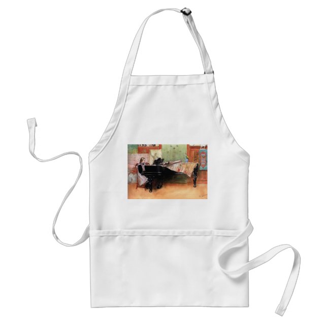 Girl Playing Piano Standard Apron (Front)