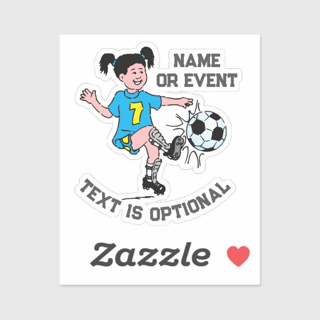 Girl Playing Soccer  (Sheet)