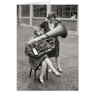 Girl Playing Tuba, 1928