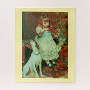 Girl playing violin jigsaw puzzle