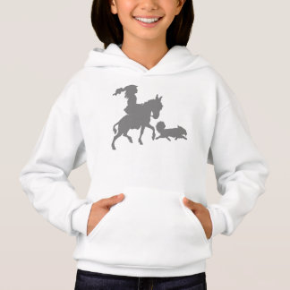 Girl Pony Horse Puppy Dog Silhouette