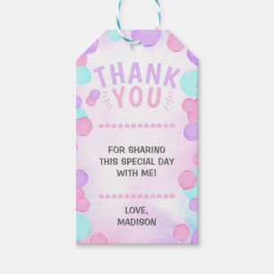 Girl Pop Over Bubble Gift Tag