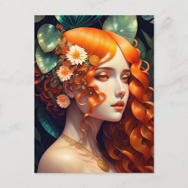 girl portrait postcard (Front)