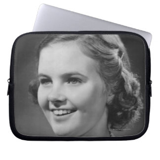 Girl Posing in Studio Laptop Sleeve