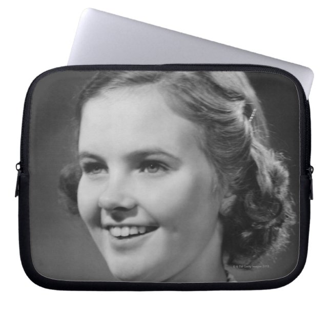 Girl Posing in Studio Laptop Sleeve (Front)