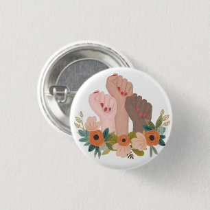 Girl power 3 cm round badge