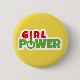 Girl Power 6 Cm Round Badge