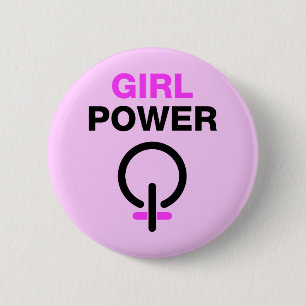 Girl Power 6 Cm Round Badge