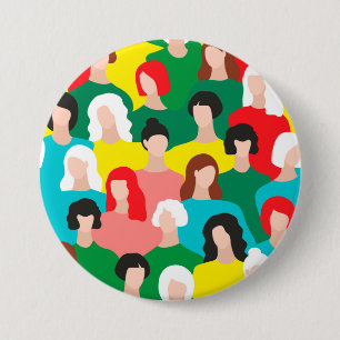 Girl power 7.5 cm round badge