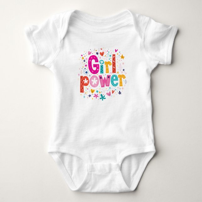Girl Power Baby Bodysuit (Front)