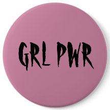 Girl Power Badge Pink