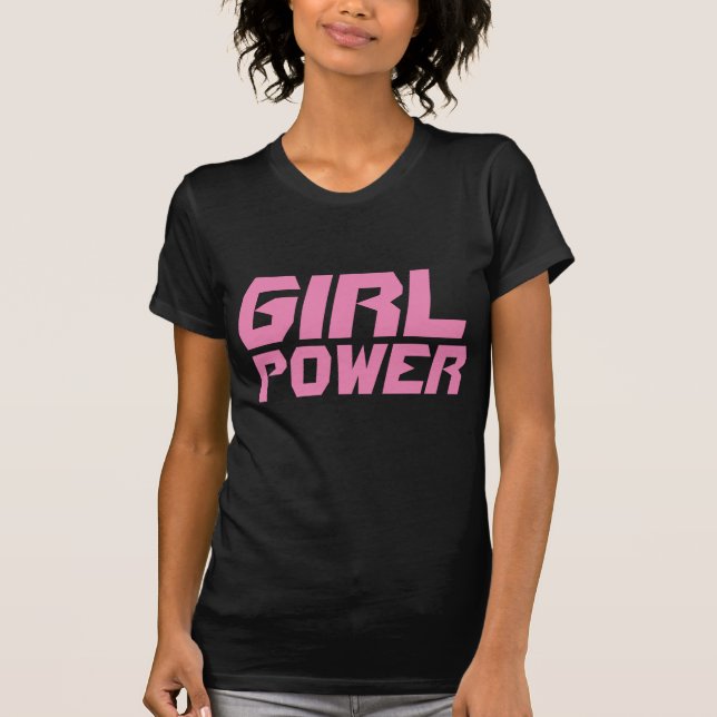 GIRL POWER BLACK T-SHIRTS (Front)