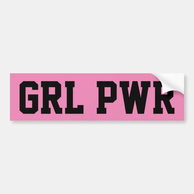 Girl Power Bumper Sticker (Front)