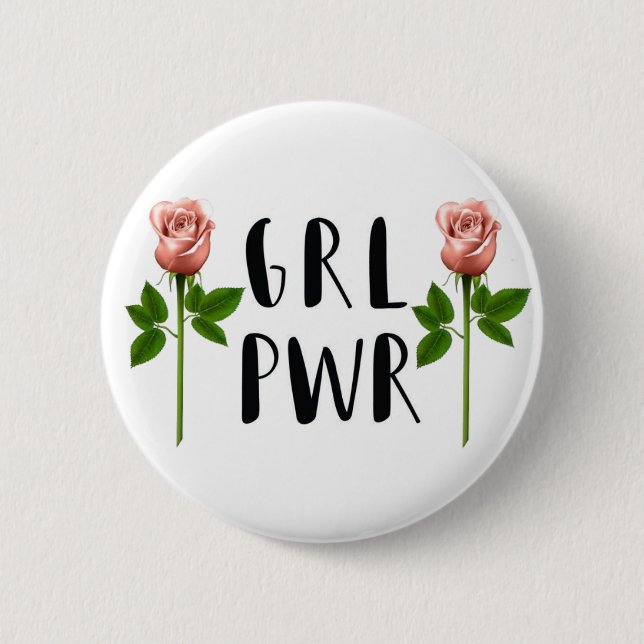 GIRL POWER ~ Button (Front)