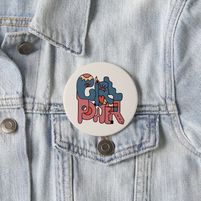 Girl Power Button (In Situ)