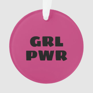 Girl Power Ceramic Ornament
