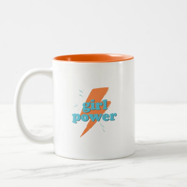 Girl Power Coffee Mug – Bold & Inspirational (Left)