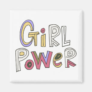 Girl Power Colourful PowerPuff Girl Magnet