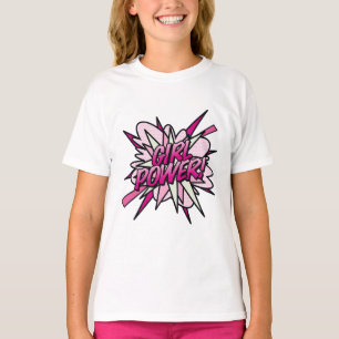 GIRL POWER Comic Book Pop Art T-Shirt