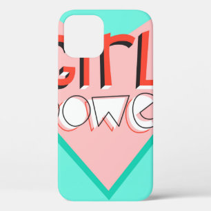 Girl power. Cute design with bright graphic slogan iPhone 12 Case