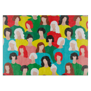 Girl power cutting board