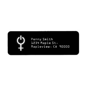 Girl Power Electronic Symbol for Gamer Female Sign