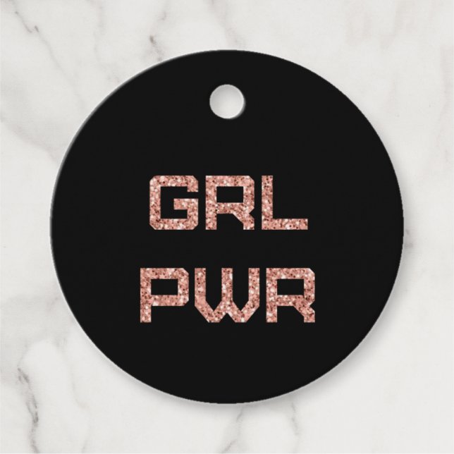 Girl Power - Favour Tags (Front)