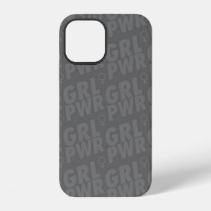 Girl Power - Female symbol - grey iPhone 12 Case