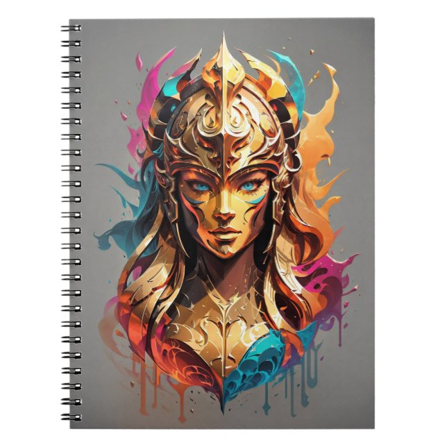 Girl Power: Female Warrior v01 Notebook (Front)