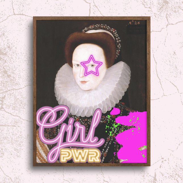 "Girl Power" Feminist Altered Art Poster (Creator Uploaded)