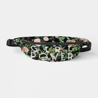 Girl Power Floral GRL PWR Print Cut Sew Fanny Pack